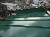 トタン屋根塗装　完了